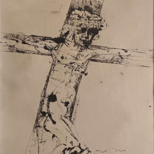 Shyamal Dutta Ray Christ Ink on Paper 14.5 x 10.5 inches 2000