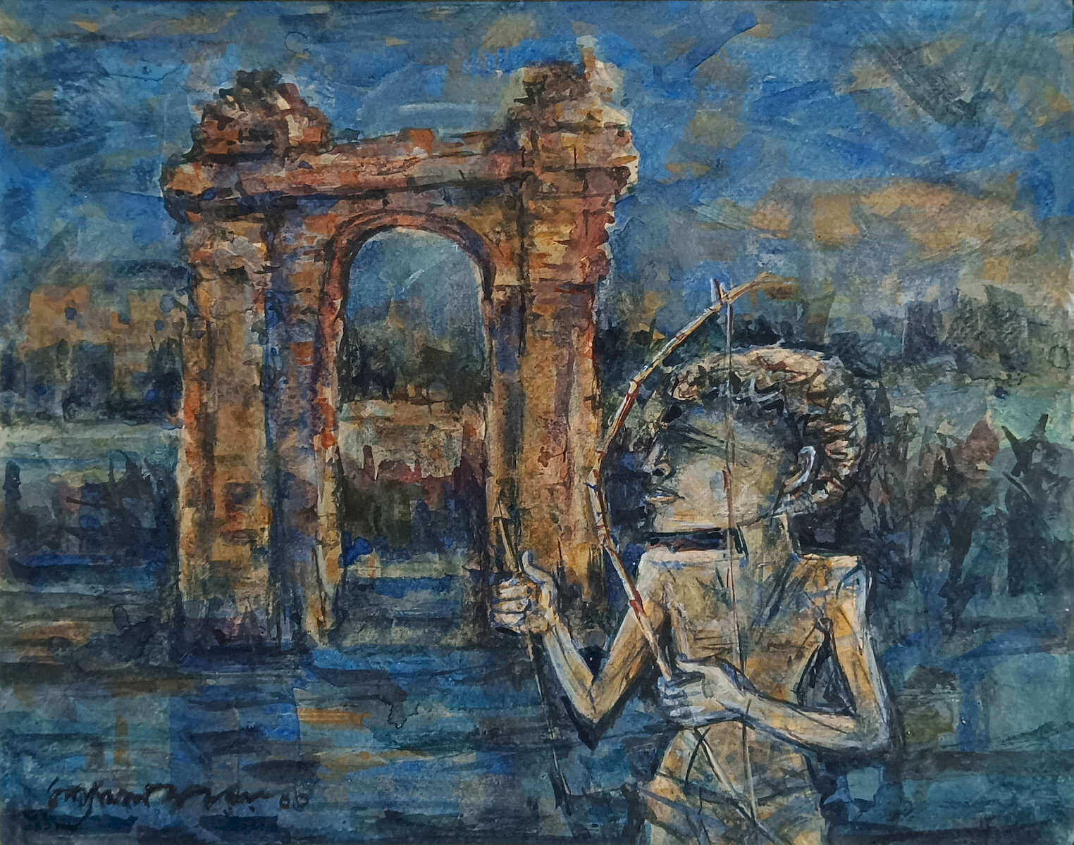 Shyamal Dutta Ray, Untitled, Water Colour on Paper, 10.75 x 13 Inches, 2003