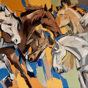 Wilson D' Souza Untitled Acrylic on Canvas 60 x 84 inches 2025