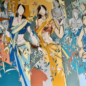 Wilson D' Souza Untitled Acrylic on Canvas 60 x 84 inches 2025