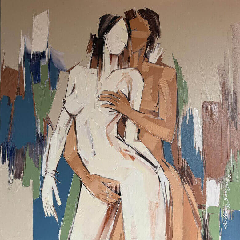 Wilson D' Souza Untitled Oil on Canvas 48 x 48 inches 2025