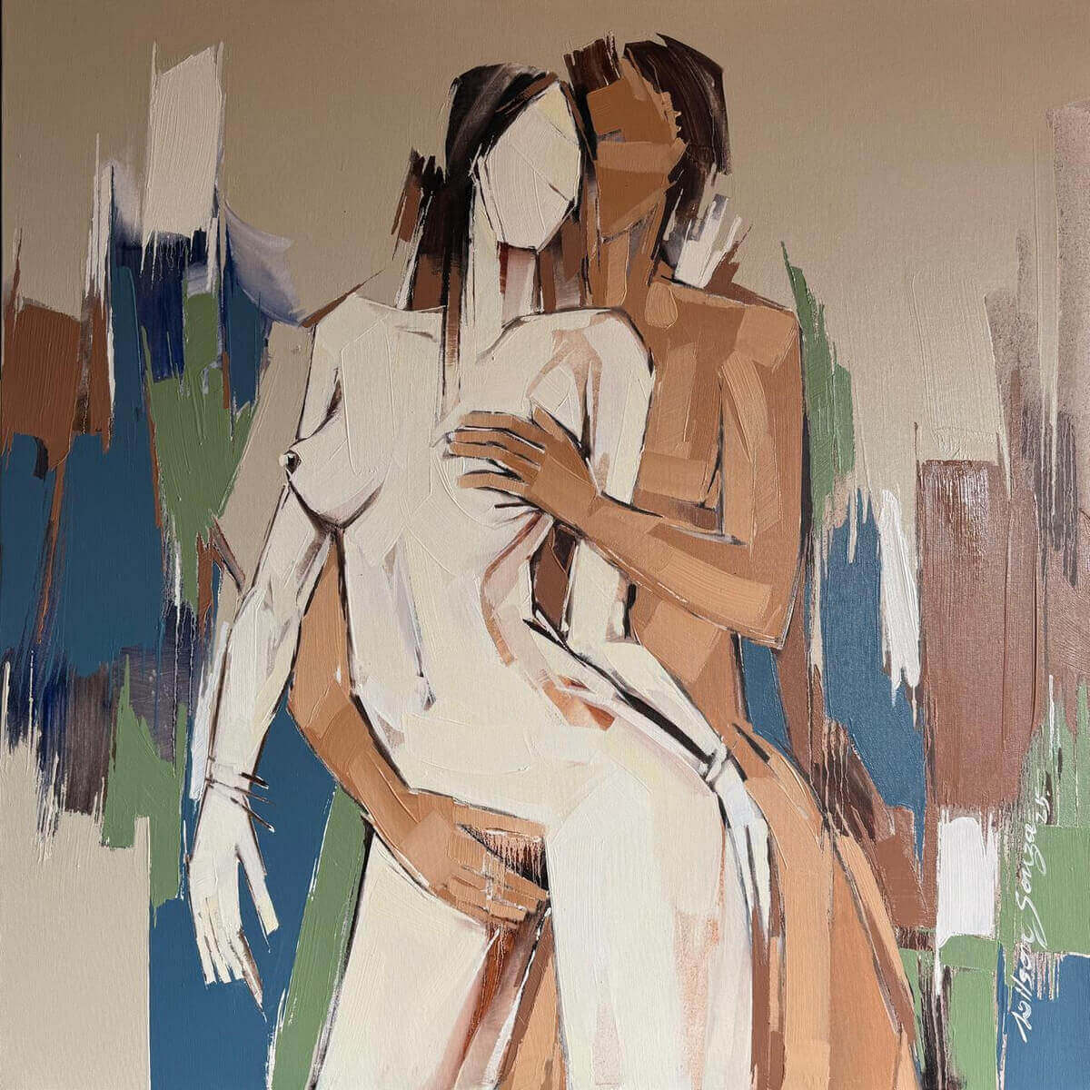 Wilson D' Souza Untitled Oil on Canvas 48 x 48 inches 2025