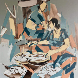 Wilson D' Souza Untitled Oil on Canvas 48 x 48 inches 2025