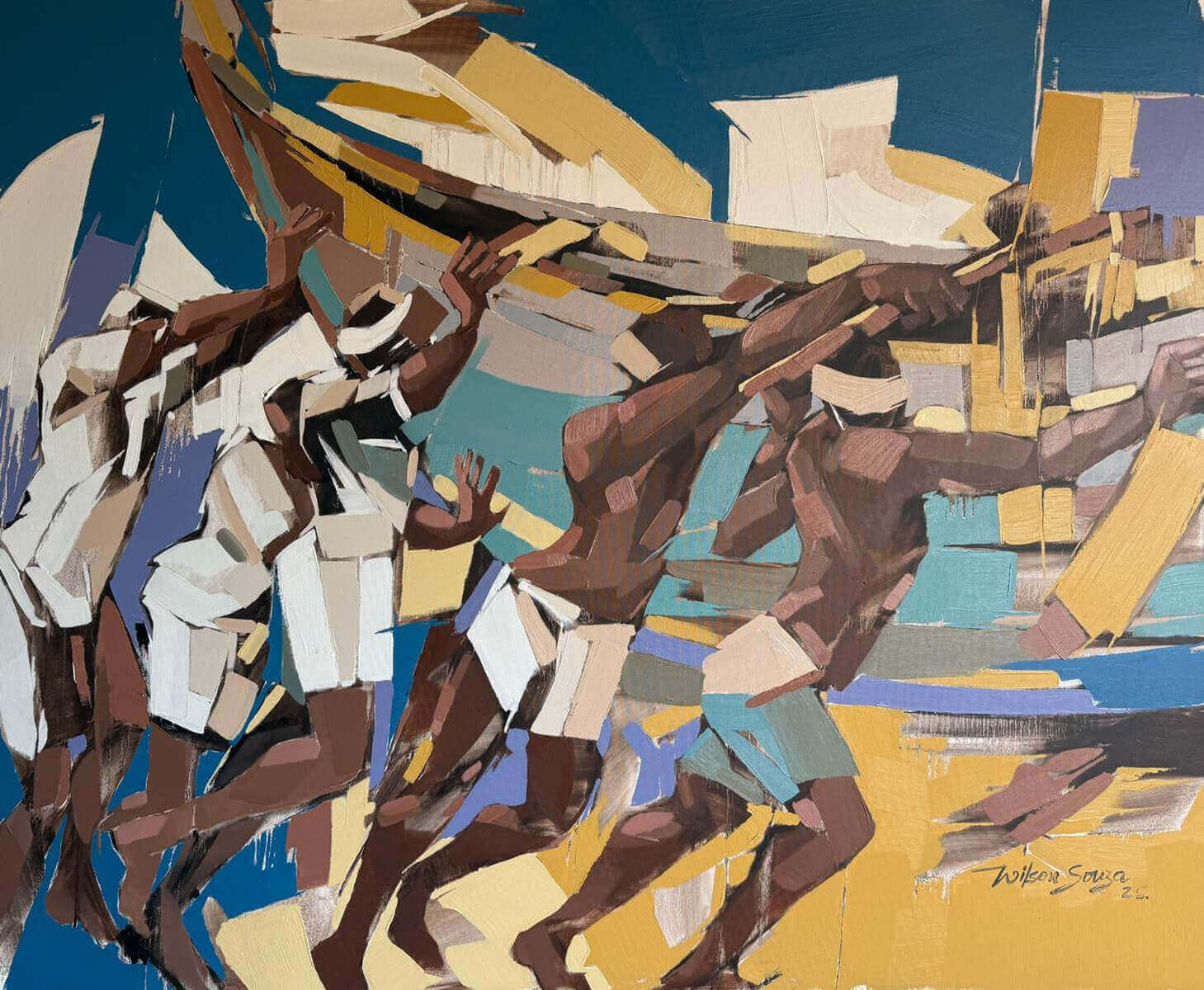 Wilson D' Souza Untitled Oil on Canvas 48 x 60 inches 2025