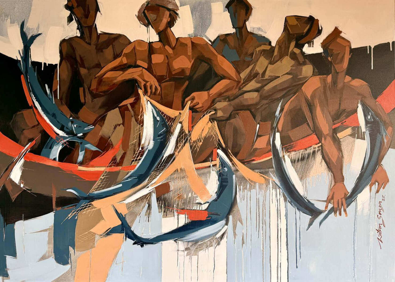 Wilson D' Souza Untitled Oil on Canvas 60 x 84 inches 2025