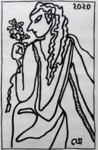 Untitled (Girl with the flowers)