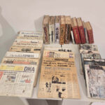 Old Story | Wood and Paint | 30 x 36 inches (13 pcs. Newspaper | 17 pcs Books)
