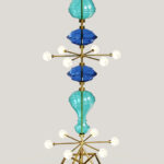 Shikhara Handblown Glass Totem Glass H 114 x D 36 inches