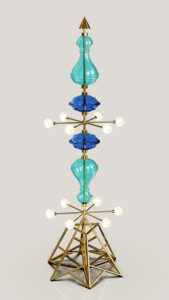 Shikhara Handblown Glass Totem