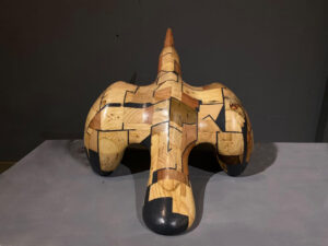 A Bird from the Lost Forest Repurposed Wood, Glue H 24 x W 30 x D 20.5 inches 2023