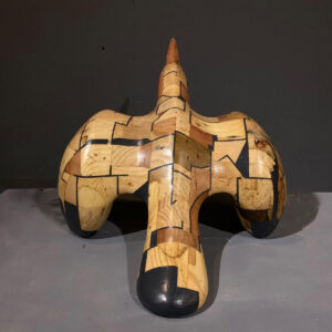 A Bird from the Lost Forest Repurposed Wood, Glue H 24 x W 30 x D 20.5 inches 2023