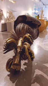Flower - Fruit - Fight | Brass | H 75 x W 31 x D 27 inches | 2025
