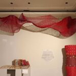 The Red Opulence | Textile | W 168 x H 36 x D 36 inches
