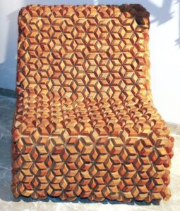 Wooden Upholstery Sofa | Wood | H 38 x W 34 x D 32 inches