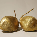 Small Coconut-1 Brass H 11 x W 9 x D 5.5 inches