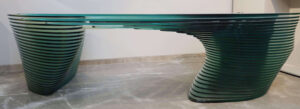 Panchākriti (Table Modules - Terra and Aether) | Glass | Size of Table : W 104 x H 67.25 x D 28 inches  |  Size of Seat : W 22 × H 22 × D 17 inches | 2026
