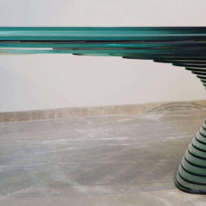 Panchākriti (Table Modules - Terra and Aether) | Glass | Size of Table : W 104 x H 67.25 x D 28 inches | Size of Seat : W 22 × H 22 × D 17 inches | 2026