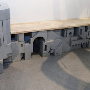 Recast - Bench | Concrete (Cast) | H 31 x W 104 x D 19 inches