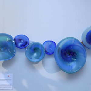 Neel Tarang | Non Lead Coloured Crystal Glass | W 36 x H 12 x D 6 inches