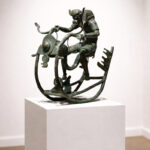 Progress on the rocks | Bronze | H 16 x W 16 x D 8 inches | 2024