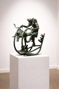 Progress on the rocks | Bronze | H 16 x W 16 x D 8 inches | 2024