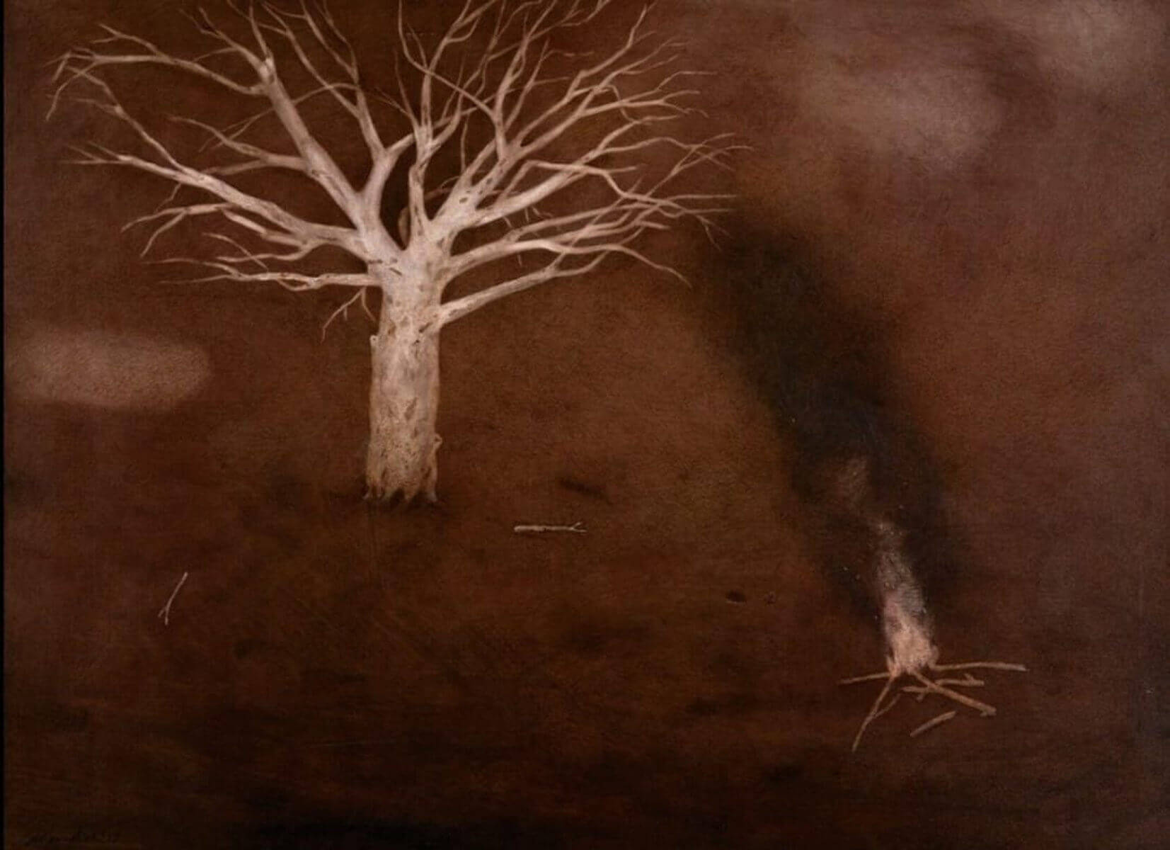 Chandra Bhattacharya Untitled Acrylic on Canvas 36 x 48 inches