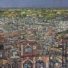 Subha Basu So far from green Tempera & Charcoal on rice Paper & Canvas 48 x 36 inches