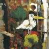 Ashoke Mullick Birds Nest Acrylic on Canvas 24 x 18 inches 2022