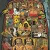 Ashoke Mullick Black days- Lock down Acrylic on Canvas 52 x 42 inches 2023