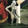 Ashoke Mullick Confronting Civilization Acrylic on Canvas 44 x 60 inches 2025