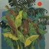 Ashoke Mullick Green Trees Acrylic on Canvas 18 x 18 inches