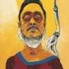 Ashoke Mullick My Self-1 Acrylic on Canvas 20 x 16 inches