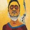 Ashoke Mullick My Self-1 Acrylic on Canvas 20 x 16 inches