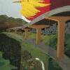 Ashoke Mullick Over Bridge Acrylic on Canvas 42 x 36 inches 2024
