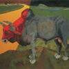 Ashoke Mullick Varanasi Acrylic on Canvas 42 x 52 inches 2024