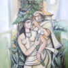 Bijan Choudhury Ragh Desh Mixed Media on Canvas 42 x 48 inches 2008