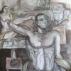 Bijan Choudhury Untitled Mixed Media on Canvas 42 x 48 inches 2008