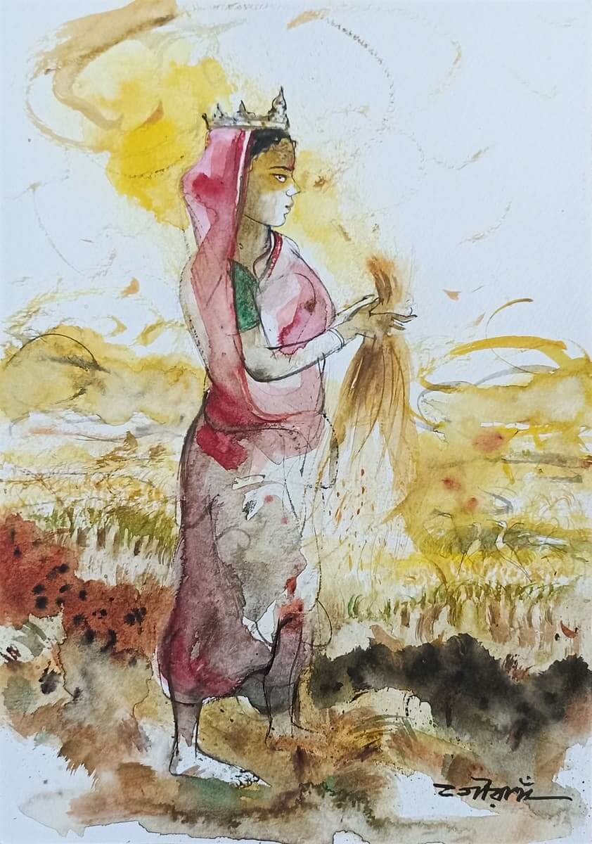 Gouranga Beshai Untitled Watercolour on Paper 11.75 x 8.25 inches