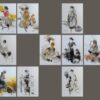 Gouranga Beshai Untitled Watercolour on Paper 11.75 x 8.25 inches Set of 14 Works