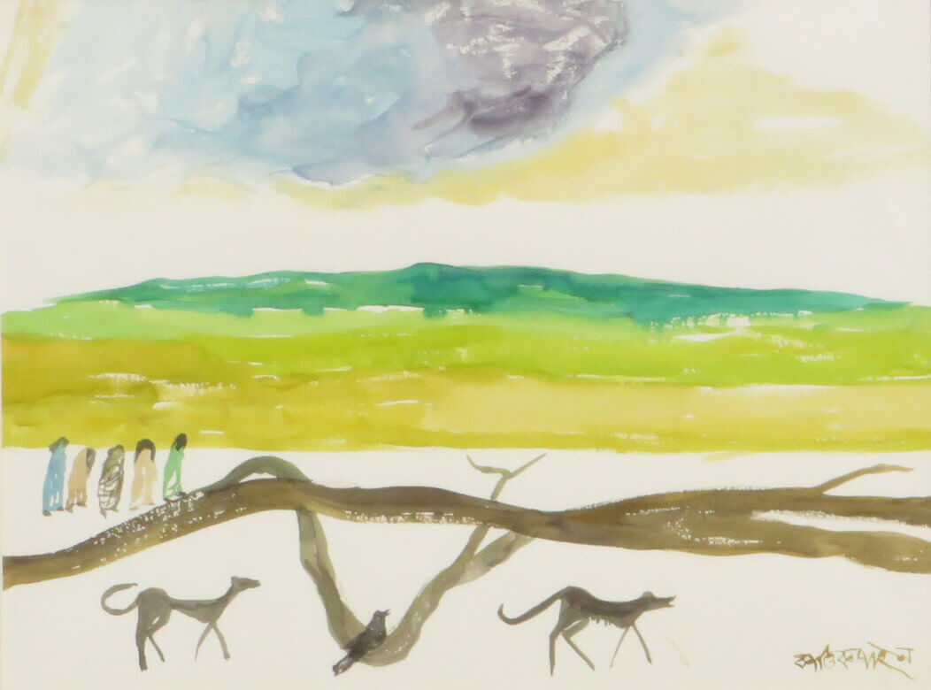 Kartick Chandra Pyne Untitled Watercolour on Thick Imported Paper 18 x 29 inches