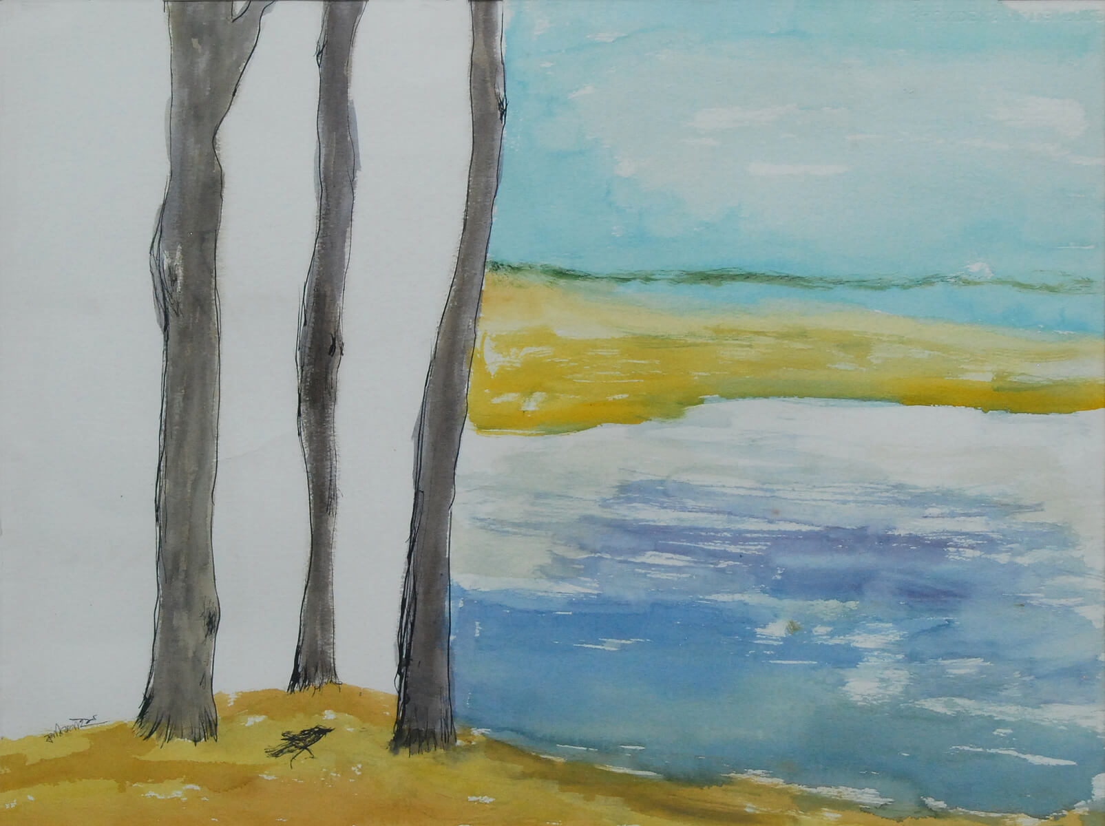 Kartick Chandra Pyne Untitled Watercolour on Thick Imported Paper 30 x 22.5 inches