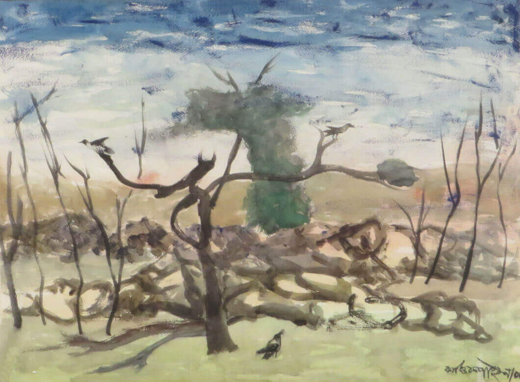 Kartick Chandra Pyne Untitled Watercolour on Thick Imported Paper 30 x 22.5 inches