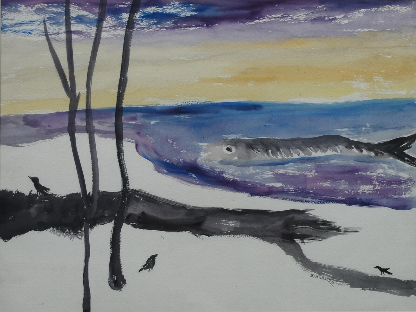 Kartick Chandra Pyne Untitled Watercolour on Thick Paper 30 x 20 inches