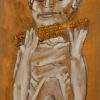 Paritosh Sen Boy Eating Corn Acrylic on Board 12x20 inches 2005