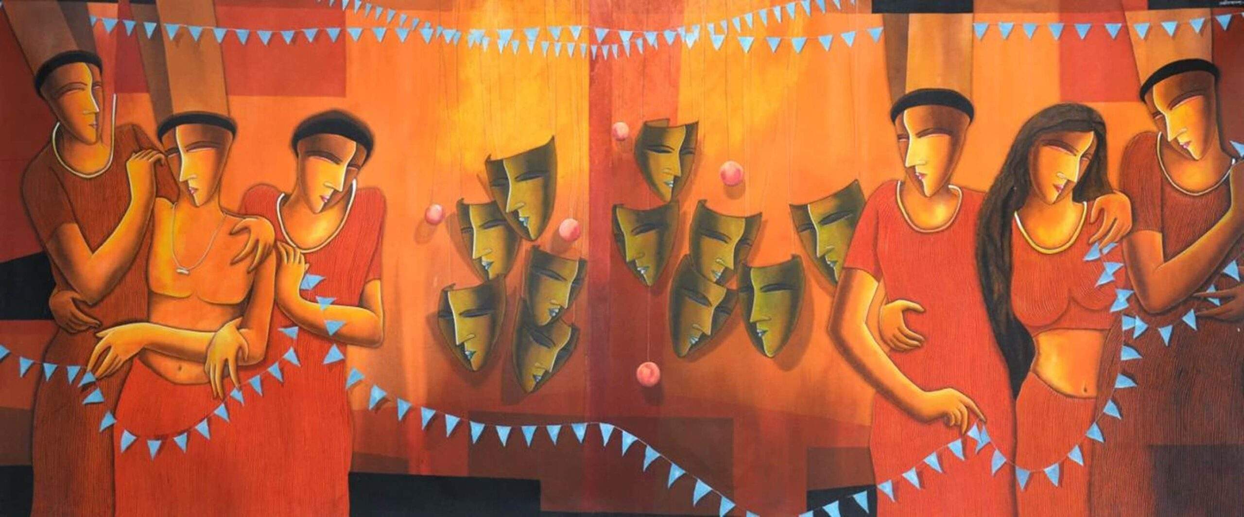 Samir Sarkar Acrylic on Canvas