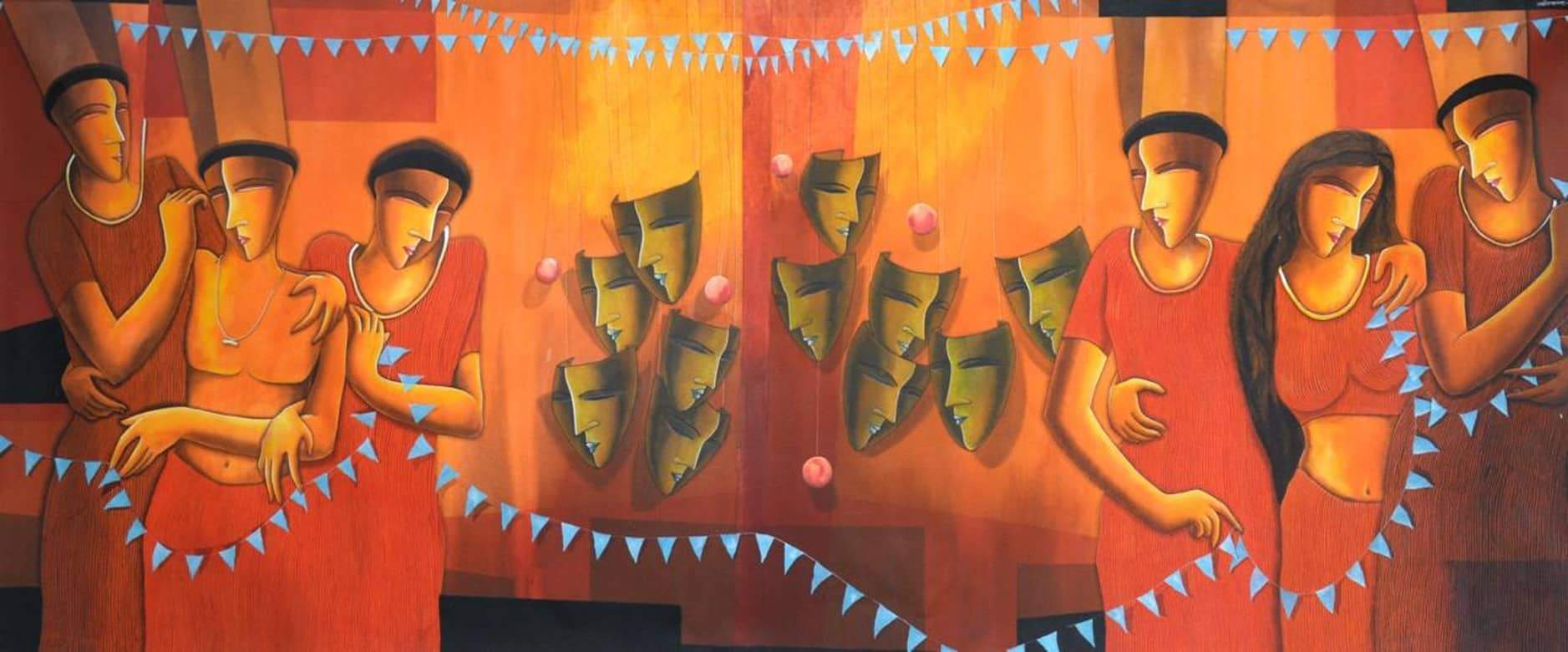 Samir Sarkar Acrylic on Canvas