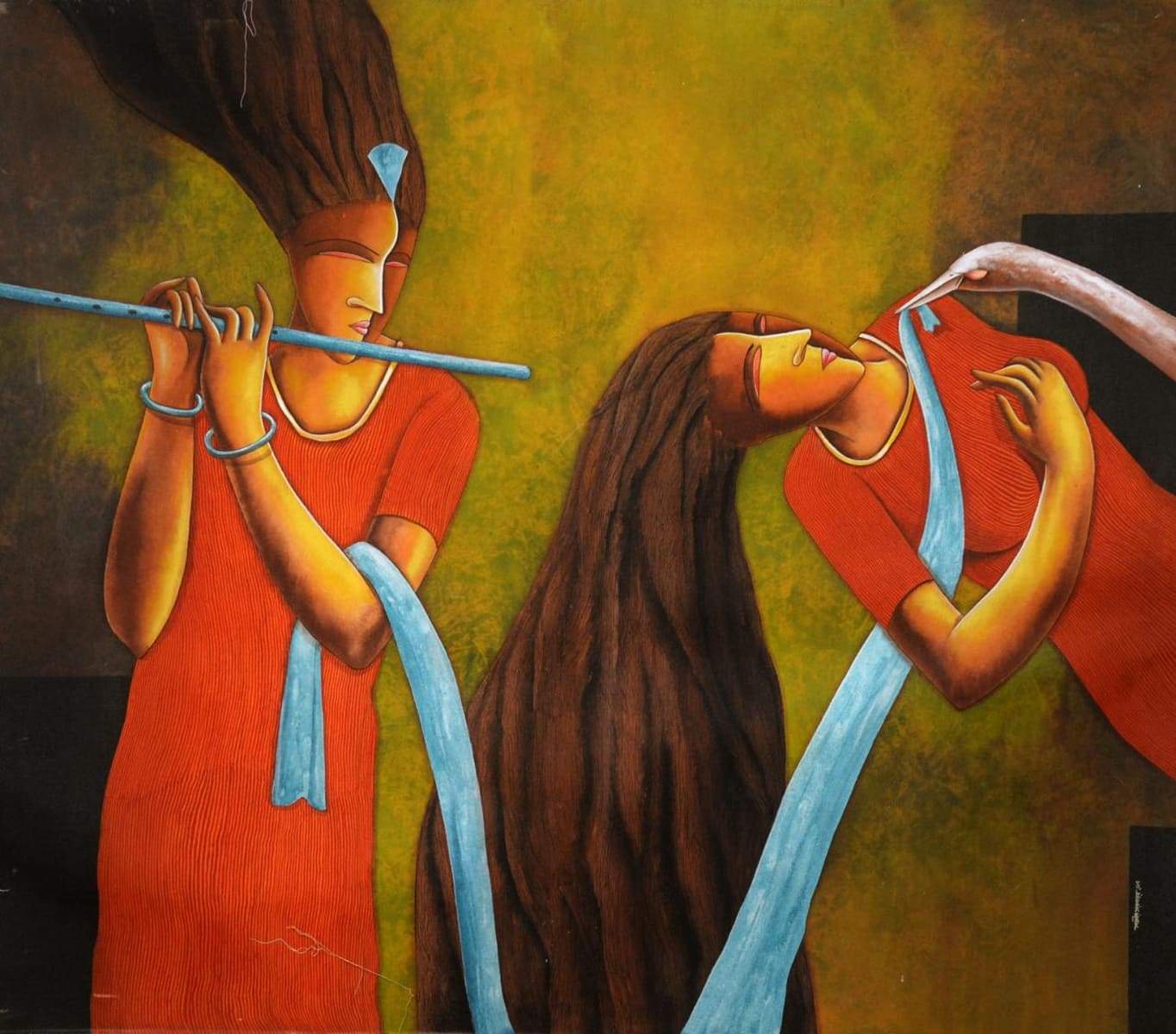 Samir Sarkar Acrylic on Canvas