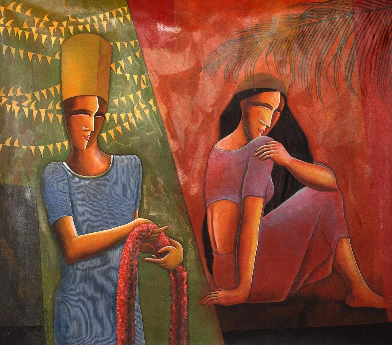 Samir Sarkar Acrylic on Canvas