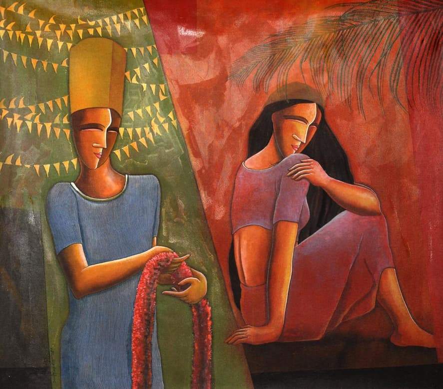 Samir Sarkar Acrylic on Canvas