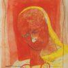 Sunil Das Head Mixed Media on Board 15.25 x 19.25 inches 2002
